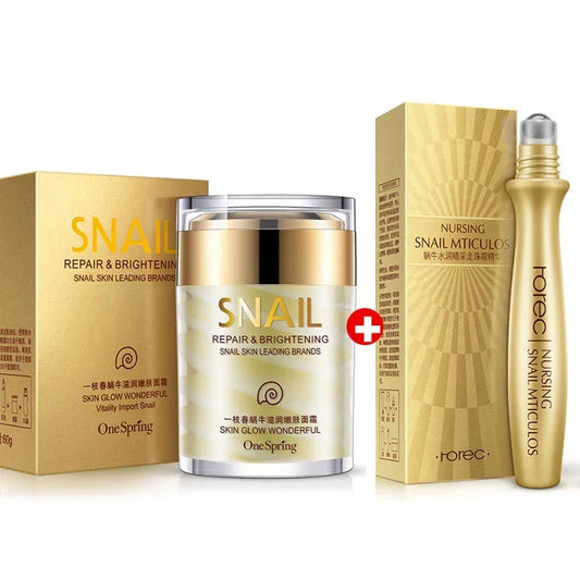 Snail Cream Collagen Cream Skincare Set